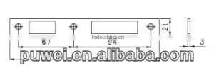 81849004Aluminum Alloy Accessories-flat Pinch Plate thumbnail-2