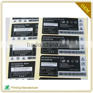 China Supplier Custom Self Adhesive Waterproof Battery Labels Stickers thumbnail-5