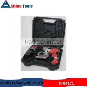 2pcs Mini Power Angle Cordless Screwdriver Kit thumbnail-1