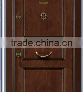 Solid Engineering Wood Door Frame Armored Entrance Arch Gate Bullet Proof Flush Door thumbnail-3