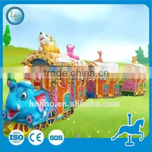 Children Electric Train Toy for Sale! China Supplier Lino Electric Elephant Ride on Train With Tracks thumbnail-6
