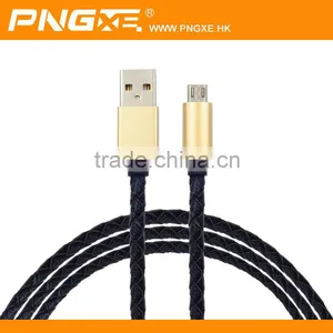 High Quality Braided Usb Metal Cable Colorful Round Copper Cable Price per Meter for Samsung 8pin Micro Usb Cable thumbnail-3
