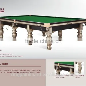 2016 12 ft Steel Cushion Star Solid Wood Snooker Table With Full Set of Accessories thumbnail-6