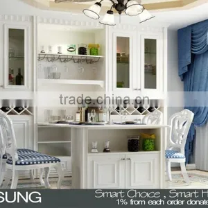 Homesung 2016 Modern Customized Size White Solid Wood Wine Cabinet thumbnail-2