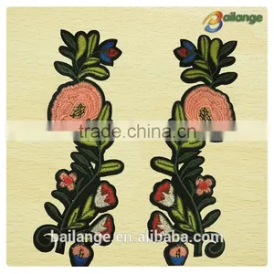 2016 Top Quality High Fashion Delicate Style Flower Pair Embroidery Patch thumbnail-1