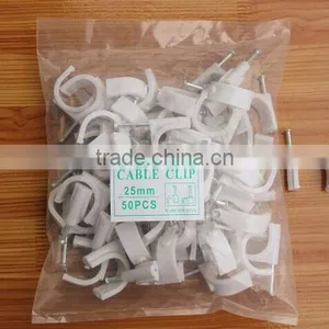 Good Selling Full Size PE Material Round Nail Cable & Wire Clip thumbnail-2