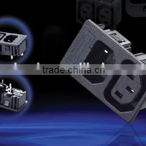 2016 New Product! IEC C13 C14 2 Gang Male and Female Industrial Plug and Socket , Iec Connector Socket Power Strip WD-201 Fuse thumbnail-2