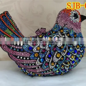 Lovely Ladies Crystal Handbag With Rhinestone in a Bird Pattern for Party Evening Five Sryle for Choice thumbnail-3