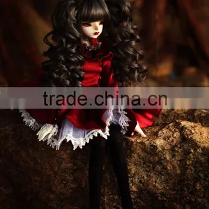 High Quality Dark Brown Deep Curly Lolite 1/4 BJD Doll Wigs thumbnail-3