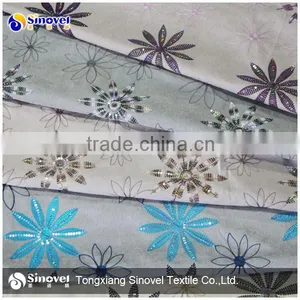 100% Polyester Embroidered Alboa Fabric/Embroidered Fabric thumbnail-1