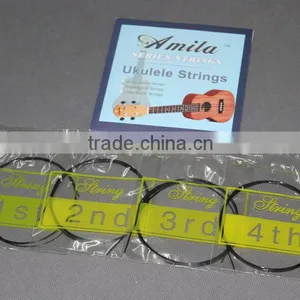 Amola Ukulele Strings Soprano Concert Tenor 21" 23" 26" Ukulele Strings (Paper Box Pack,Black White Clear Choose) thumbnail-1