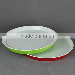 Two-tone Melamine Round Tray thumbnail-1