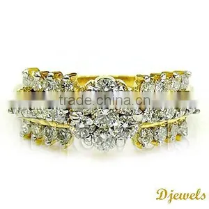 Diamond Gold Wedding Rings, Diamond Engagements Rings, Diamond Jewelry thumbnail-1