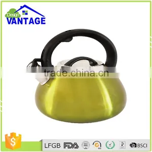 Capsulated Bottom Camping Non-electric Whistle Kettle Stainless Steel Tea Kettle for All Heater thumbnail-1