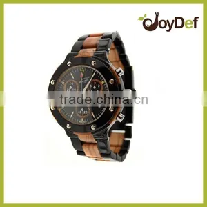 Elegance Fashion Watches Bamboo Wood Watch Red 100% Natural and Original Watch Box thumbnail-2