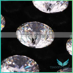 Free Sample Superior Quality Excellent Cut 6.5mm 2ct Diamond Simulated Loose Gemstone thumbnail-6