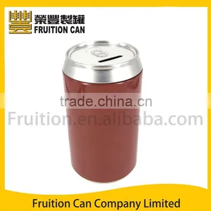 Can Shaped Coin Money Saving Bank Tin Box thumbnail-1