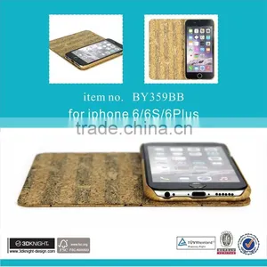 2016 China Manufacturer Hot Selling New Products Wood Wallet Flip Cover Bamboo Mobile Phone Case for IPhone 6 IPhone 6 Plus 5.5 thumbnail-3