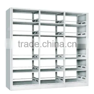 Steel Metal Library Furniture Bookcase With Adjustable BookShelves For Book Strorage thumbnail-2