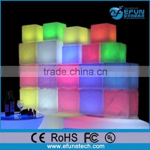 Illuminated Rgb Color Bar/nightclub Furniture Decorative Cube Led Shelf for Bottles thumbnail-1