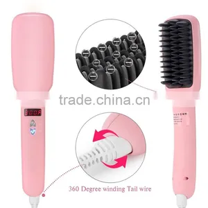 Best Selling 2 in 1 PTC Heating Fast Hair Straightener Curling Iron thumbnail-3