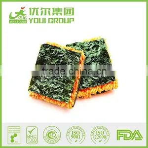 HALAL ISO BRC Certificate Seaweed Snack Food Rice Crackers thumbnail-2
