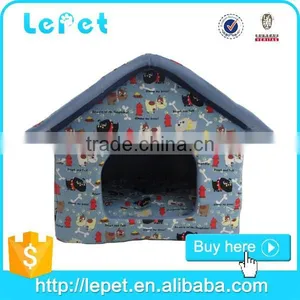 Fashion Novelty Dog House Pet Bed thumbnail-1