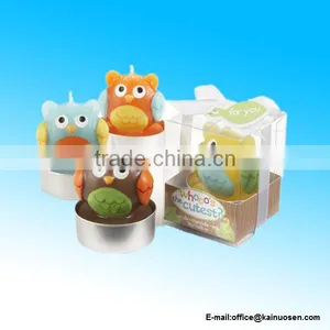 Set of 4 Cutest Baby Owl Assorted Candle thumbnail-1