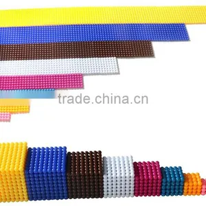 Preschool Teaching Aids Math Montessori Material Beads and Frame thumbnail-4