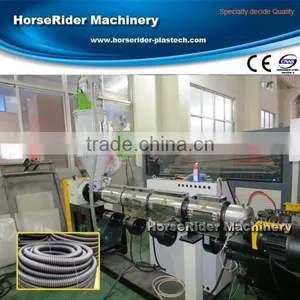 High Quality Single Wall PVC Corrugated Pipe Machine / Plastic Corrugated Pipe Making Machine / Corrugated Pipe Extruder thumbnail-1