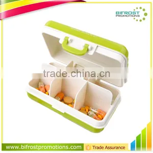 6 Compartment Pill Container Plastic Pill Case thumbnail-1