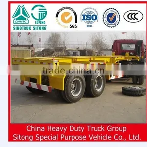 High Quality 2 Axles 40ft Skeleton Container Chassis Truck Trailer in China for Sale thumbnail-6