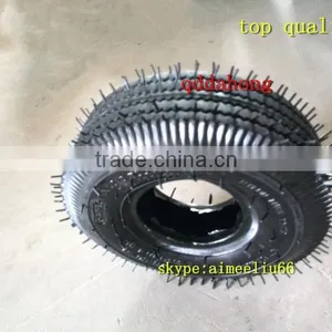 Hand Trolley and Garden Cart Wheels Rubber Tyre 4.10/3.50-4 thumbnail-2