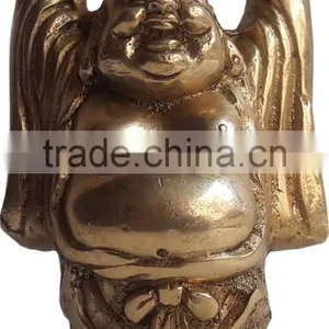 Brass Laughing Golden Buddha thumbnail-1