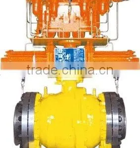 Pipeline Ball Valve With Gas Over Oil Actuator thumbnail-1