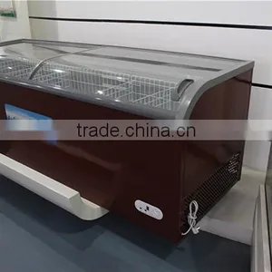 European Island Ark Series Portable Refrigerated Displa /refrigerated Produce Display Cooler/display Counter Commercial Refriger thumbnail-2