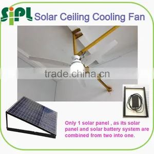 Vent Goods Air Condition LED Light Solar Ceiling Fan 60inch High Efficiency Fan thumbnail-2
