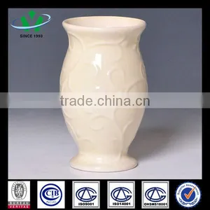 Europe Hot Sale Fashion Decoration Embossed Ceramic Vase thumbnail-1