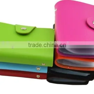 Whoelsale pu Leather Business Card Holder,credit ID Card Holder,PU Wallet thumbnail-3