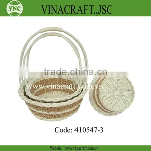 Rattan Handicraft Rattan Woven Flower Basket thumbnail-1