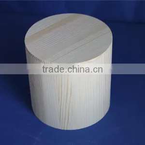 FSC Handmade Natural Office Use Round Pine Wooden Pen Holder Made in China thumbnail-2