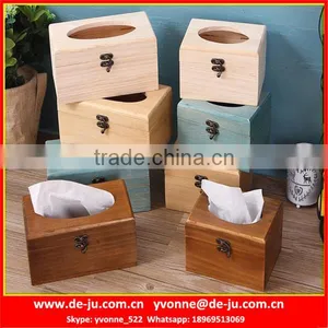 Ancient Renovate Wooden Tissue Box thumbnail-1