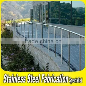 Fabrication Project Home Stair Stainless Steel Plexiglass Roof Deck Railing thumbnail-4
