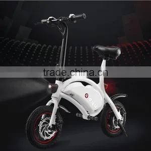 Mini Light Smart Mobile APP Control Electric Folding Bicycle, Colorful 36V 350W Aluminum Alloy 12inch Fold Electric Bicycle thumbnail-1
