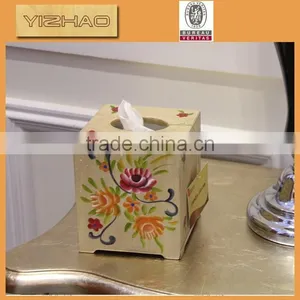 Unfinished Wooden Napkin Holder, Hand Painting Delicate Wooden Tissue Box thumbnail-5