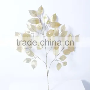 SJ070913 Banyan Ficus Tree Branches and Leaves Wholsale Silk Tree Leaf thumbnail-3