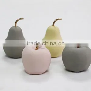 Decorative Pear and Apple Resin Concrete Statue thumbnail-3