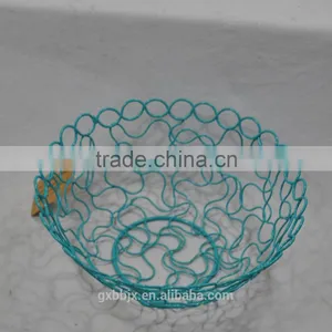 Metal Wire Fruit Basket With Open Design thumbnail-1