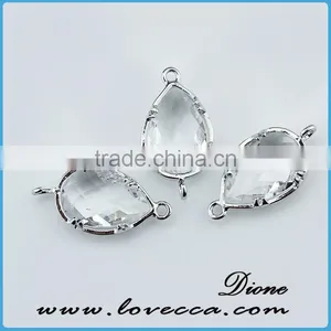 Fashion Jewelry Gold/silver Plated Bezel Stone Natural Various Design Glass Gemstone Bezel Pendant thumbnail-5