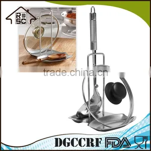 High Quality Stainless Steel Pot Lid and Spoon Holder, Kitchen Spoon Rest thumbnail-1